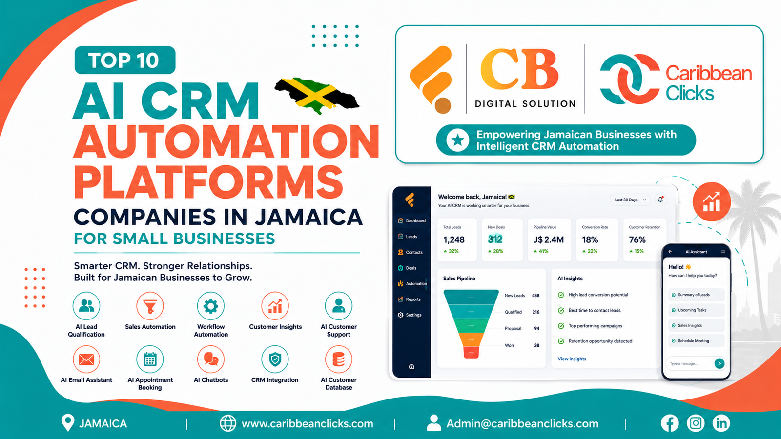 Top AI CRM Automation Platforms Companies in Jamaica for Small Businesses